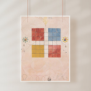 Hilma af Klint, de tien grootste No10, Abstracte k Foto Afdruk