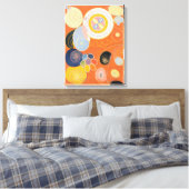 Hilma af Klint, de tien grootste no3, Abstracte ku Canvas Afdruk (Insitu (Slaapkamer))