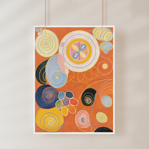 Hilma af Klint, de tien grootste no3, Abstracte ku Foto Afdruk