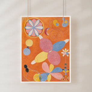 Hilma af Klint, de tien grootste No4, Abstracte ku Foto Afdruk