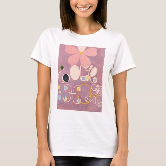 Hilma af Klint, de tien grootste No5, Abstracte ku T-shirt (Voorkant)