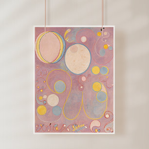 Hilma af Klint, de tien grootste no8, Abstracte ku Foto Afdruk