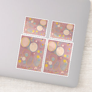 Hilma af Klint, de tien grootste no8, Abstracte ku Sticker