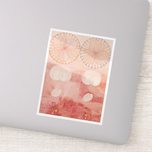 Hilma af Klint, de tien grootste no9, Abstracte ku Sticker (Detail)