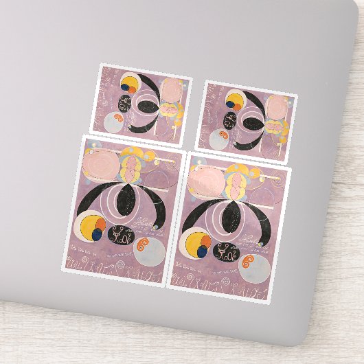 Hilma af Klint, de tien grootste nr6, Abstracte ku Sticker (Detail)