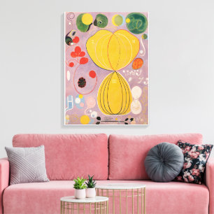 Hilma af Klint, de tien grootste nr7, Abstracte ku Canvas Afdruk