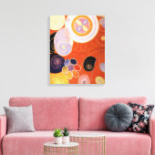 Hilma af Klint - De tien grootste, nr.4 Canvas Afdruk (Insitu (Woonkamer))