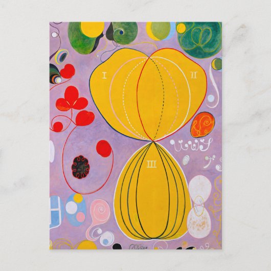 Hilma af Klint - De tien grootste nr. 7 Briefkaart (Voorkant)