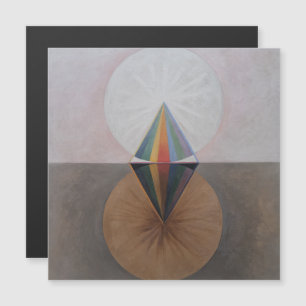 Hilma af Klint, De zwaan nr. 12, Abstracte kunst Magnetische Uitnodiging
