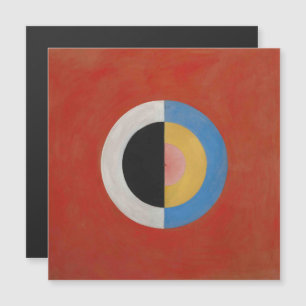 Hilma af Klint, De zwaan nr. 17, Abstracte kunst Magnetische Uitnodiging
