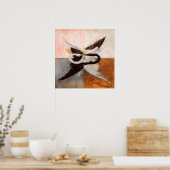 Hilma af Klint, De zwaan nr.24, Abstracte kunst Poster (Keuken)