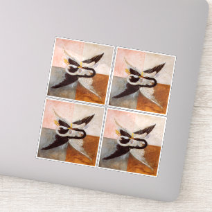 Hilma af Klint, De zwaan nr.24, Abstracte kunst Sticker