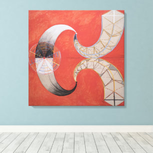 Hilma af Klint, De zwaan nr. 9, Abstracte kunst Canvas Afdruk