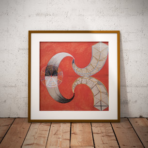 Hilma af Klint, De zwaan nr. 9, Abstracte kunst Foto Afdruk