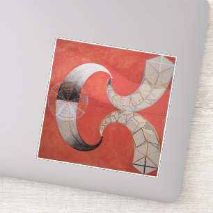 Hilma af Klint, De zwaan nr. 9, Abstracte kunst Sticker