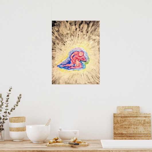 Hilma af Klint - Moeder en kind Poster (Keuken)
