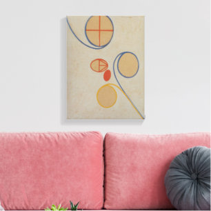 Hilma af Klint, Seven Point Star No2, Abstracte ku Canvas Afdruk