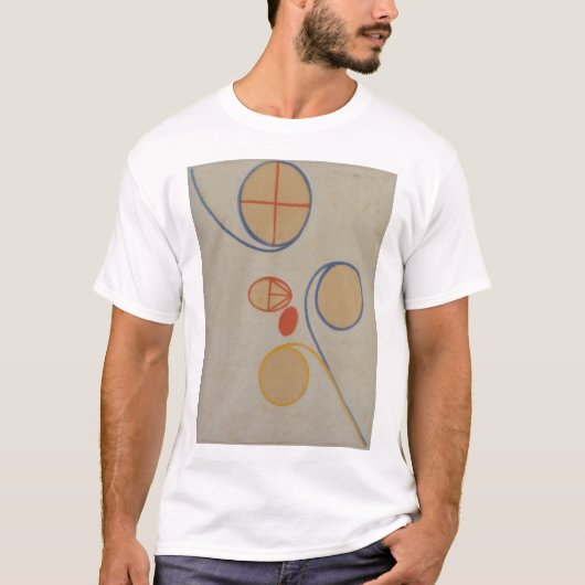 Hilma af Klint, Seven Point Star No2, Abstracte ku T-shirt (Voorkant)
