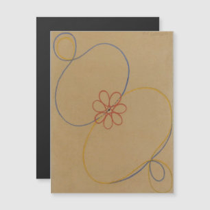 Hilma af Klint, Seven Point Star No5, Abstracte ku Magnetische Uitnodiging