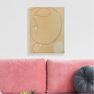 Hilma af Klint, Seven Point Star No7, Abstracte ku Canvas Afdruk
