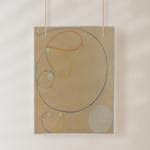 Hilma af Klint, Seven Point Star No7, Abstracte ku Foto Afdruk