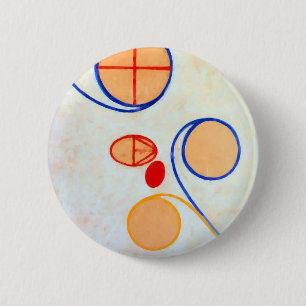 Hilma af Klint Seven Pointed Star II Ronde Button 5,7 Cm