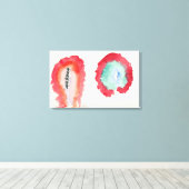 Hilma af Klint - TARWE EN WORMHOUT 1922 Canvas Afdruk (Insitu (Houten vloer))