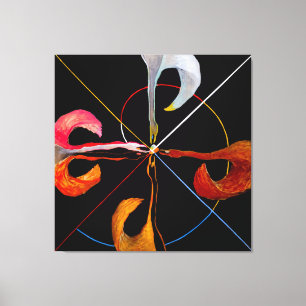 Hilma af Klint - The Swan No. 7 Canvas Afdruk