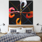 Hilma af Klint - The Swan No. 7 Canvas Afdruk (Insitu (Slaapkamer))