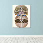 Hilma af Klint - Tree of Knowledge, nr. 1 Canvas Afdruk (Insitu (Houten vloer))