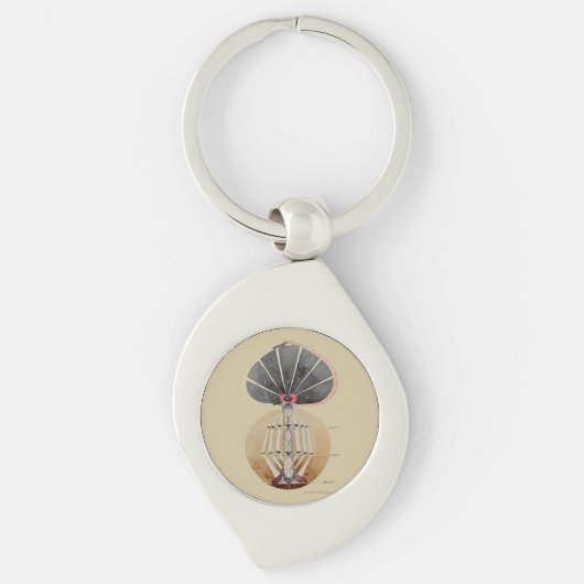 Hilma af Klint - Tree of Knowledge, nr. 3 Sleutelhanger (Voorkant)