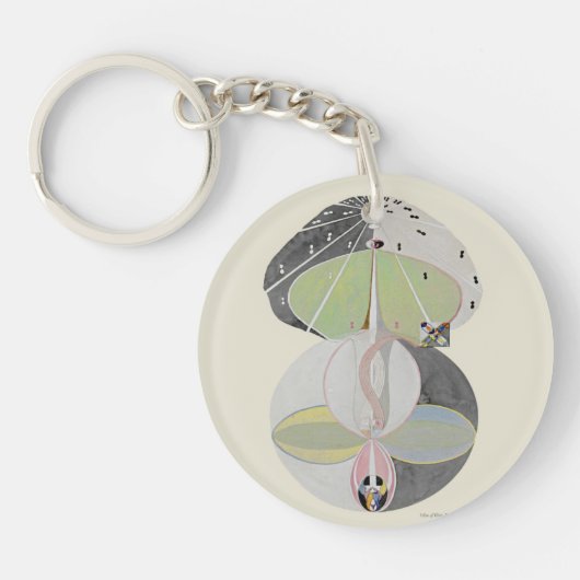 Hilma af Klint - Tree of Knowledge, nr. 5 Sleutelhanger (Voorkant)