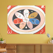 Hilma af Klint - volution, No. 15, Group IV, The S Canvas Afdruk (Insitu (Woonkamer))