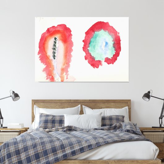 Hilma af Klint - Wheat and Wormwood  Canvas Afdruk (Insitu (Slaapkamer))