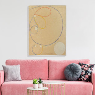 Hilma Af Klint, Zevenpuntige Ster No7, Abstracte K Canvas Afdruk