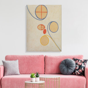 Hilma Af Klint, Zevenpuntige ster nr. 2, Abstracte Canvas Afdruk