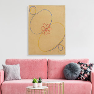 Hilma Af Klint, Zevenpuntige ster nr. 5, Abstracte Canvas Afdruk