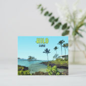 Hilo Big Island Hawaii Beach  Flat Kaart (Staand voorkant)