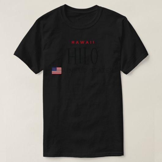 Hilo Hawaii États-Unis TShirt (Design devant)