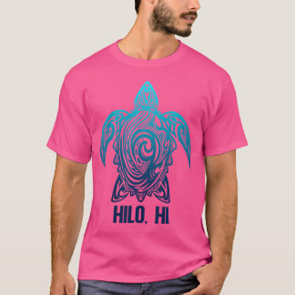 Hilo Hawaii Tribal Zee Turtle Hawaiian Surfer Scub T-shirt