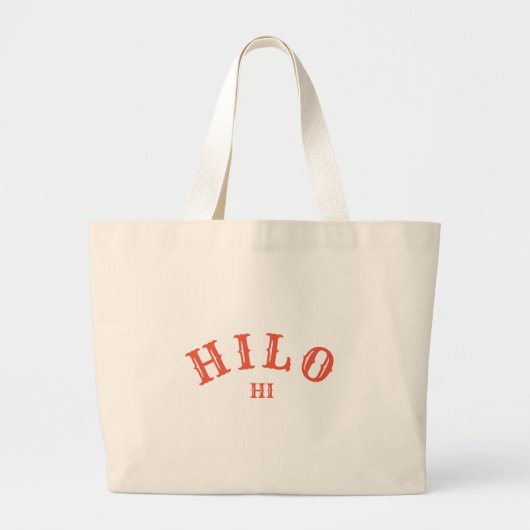Hilo, Hawaiian Grote Tote Bag (Voorkant)
