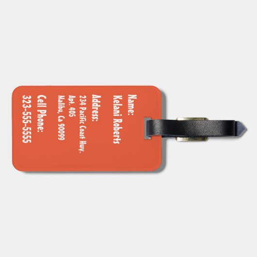 Hilo Hawaiian Palms  Bagagelabels (Achterkant horizontaal)