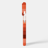 Hilo Hawaiian Palms Striped Coral Case-Mate iPhone Case (Achterkant / Links)