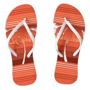 Hilo Hawaiian Palms Striped Teenslippers