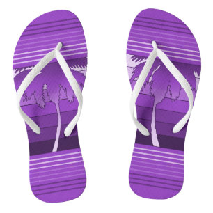 Hilo Hawaiian Palms Striped Teenslippers