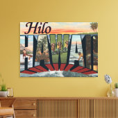 Hilo, HawaiiLarge Letter ScenesHilo, HI Canvas Afdruk (Insitu (Woonkamer))