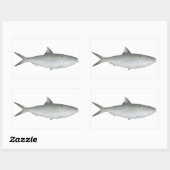 Hilsa Shad Rechthoekige Sticker (Vel)