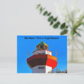 Hilton Head Harbor Town Vuurtoren Briefkaart (Staand voorkant)