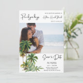 Hilton Head Island Bruiloft Bewaar de datum Save The Date (Staand voorkant)