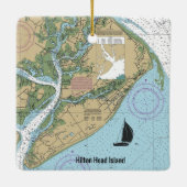 Hilton Head Island Keramisch Ornament (Achterkant)